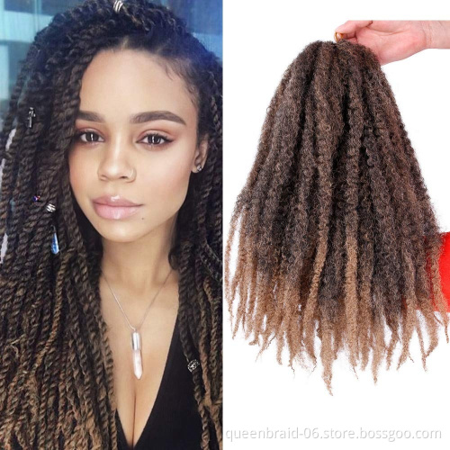 Marley Braids Hair Afropunk Kinky Curly Synthetic Braiding Fluffy Hair Crochet Braids Hair Natural Style